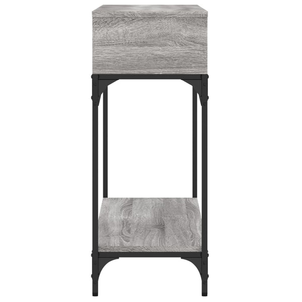Konsole Tisch Millo, grau, 100x30,5x75cm (Holz)