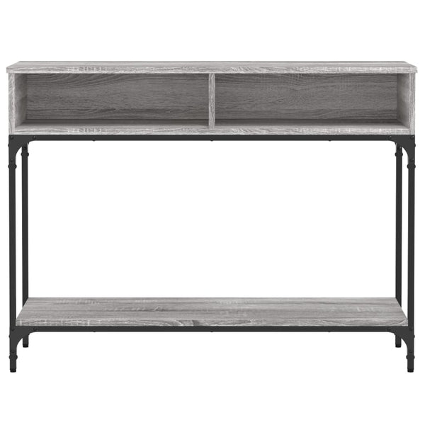 Konsole Tisch Millo, grau, 100x30,5x75cm (Holz)
