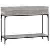Konsole Tisch Millo, grau, 100x30,5x75cm (Holz)