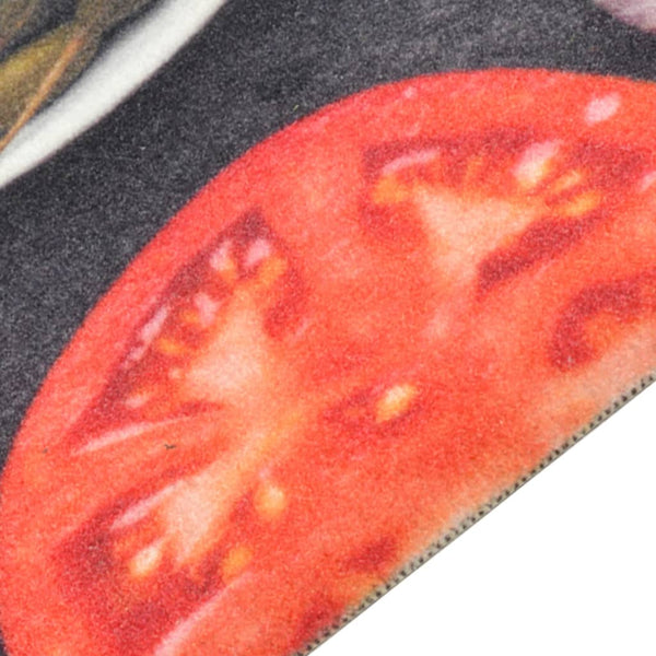 Wein und Essen, Küchenteppich Bigan 45x150cm (Samt)