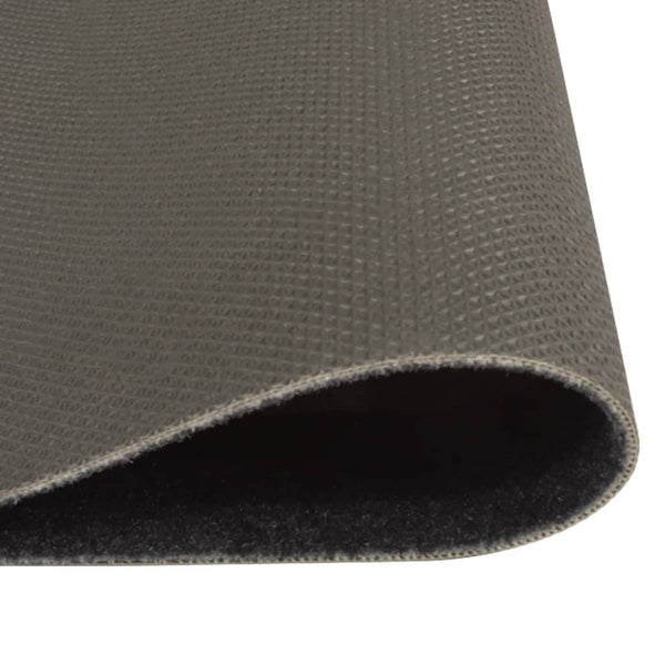 Schwarzer abwaschbarer Küchenteppich Bigan 45x150cm (Coffee Samt)