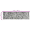 Waschbarer Küchenteppich Beton Bigan 45x150cm (Samt)