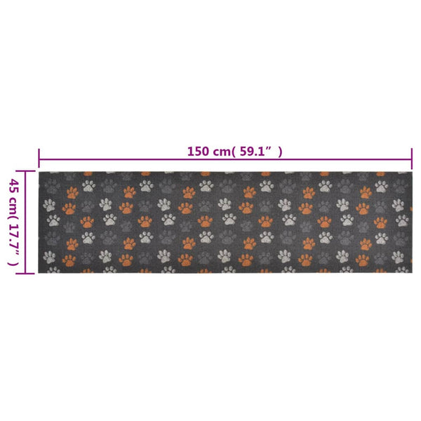 Abwaschbarer Küchenteppich Tassut Bigan 45x150cm (Samt)