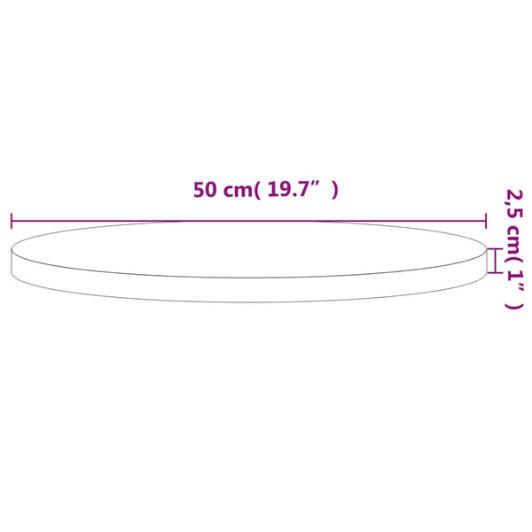 Tischplatte Holzfarbe Necsulescu Ø50x2,5cm (runde Buche)