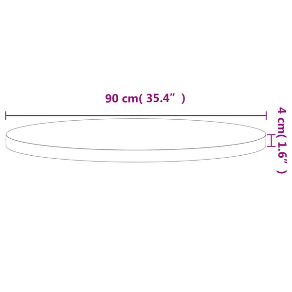 Tischplatte Necsulescu Ø90x4cm (rund Buche)