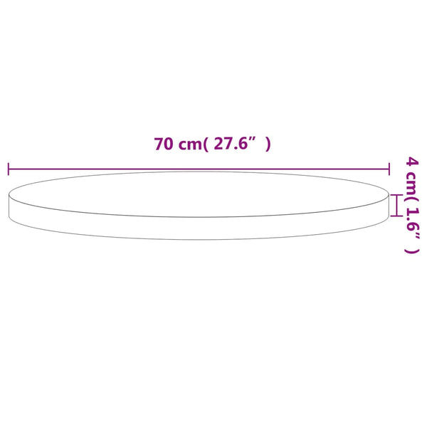 Tischplatte Necsulescu Ø70x4cm (Buche)
