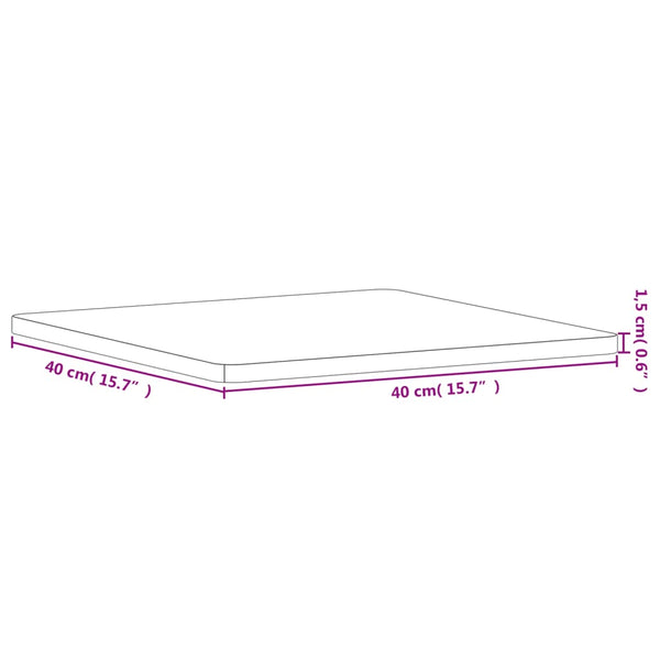 Tischplatte Necsulescu 40x40x1,5cm (Quadrat Buche)