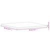Tischplatte 50x50x1,5cm Necsulescu (Buche, quadratisch)