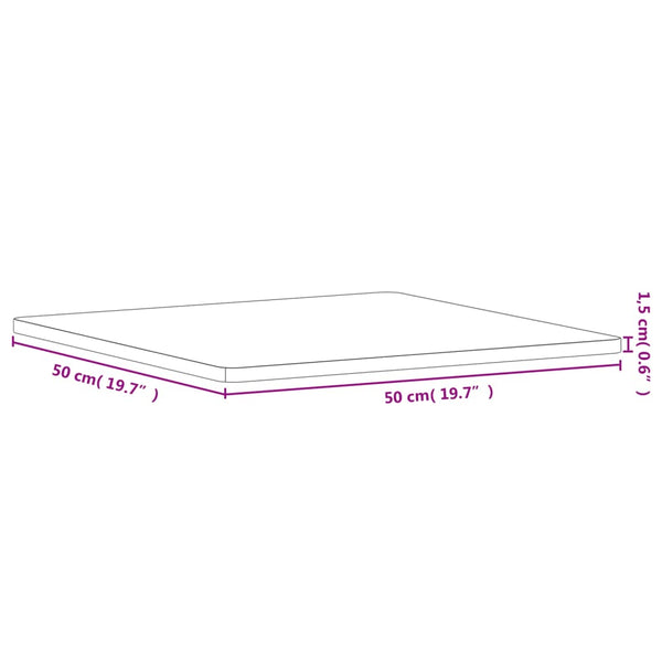 Tischplatte Necsulescu 50x50x1,5cm (quadratisch, Buche)