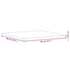 Tischplatte Necsulescu 60x60x2,5cm (Quadrat Buche)