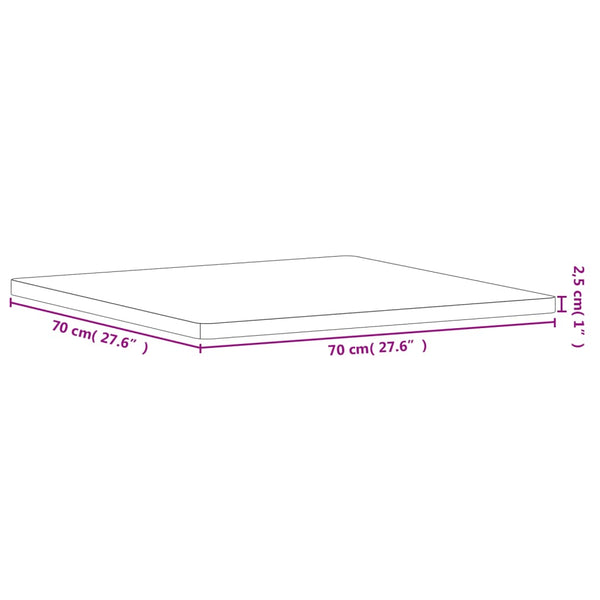 Tischplatte 70x70x2,5cm Necsulescu (Buche, quadratisch)