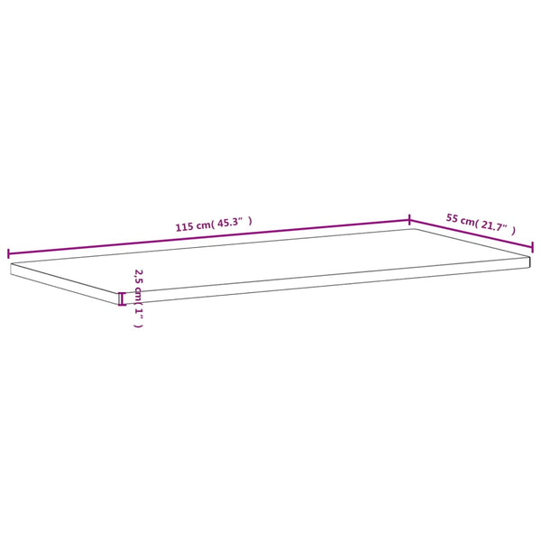 Pöytälevy Dit 115x55x2,5cm (pyökki)