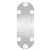 Wandspiegel Allyende 15x40cm (mit LED-Beleuchtung, Glas, oval)