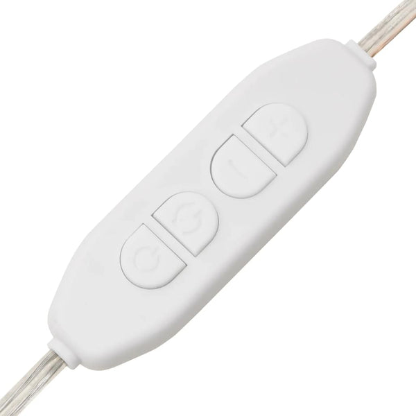 Wandspiegel Allyende 15x40cm (mit LED-Beleuchtung, Glas, oval)