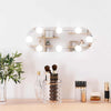 Wandspiegel Allyende 15x40cm (mit LED-Beleuchtung, Glas, oval)