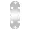 Wandspiegel Allyende 20x50cm (mit LED-Beleuchtung, Glas, oval)