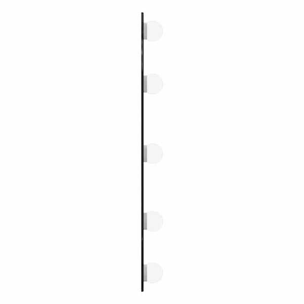 Wandspiegel Allyende 20x50cm (mit LED-Beleuchtung, Glas, oval)