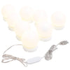 Wandspiegel Allyende 25x60cm (mit LED-Beleuchtung, Glas, oval)