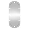 Wandspiegel Allyende 25x60cm (mit LED-Beleuchtung, Glas, oval)