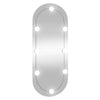 Wandspiegel Allyende 30x70cm (mit LED-Beleuchtung, Glas, oval)