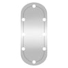 Wandspiegel Allyende 30x70cm (mit LED-Beleuchtung, Glas, oval)
