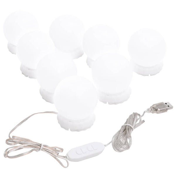 Wandspiegel Allyende 35x80cm (mit LED-Beleuchtung, Glas, oval)
