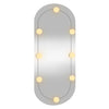 Wandspiegel Allyende 35x80cm (mit LED-Beleuchtung, Glas, oval)