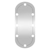 Wandspiegel Allyende 35x80cm (mit LED-Beleuchtung, Glas, oval)