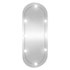 Seinäpeili Allyende 40x90cm (led-valoilla, lasi, ovaali)