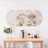 Wandspiegel Allyende 45x100cm (mit LED-Beleuchtung, Glas, oval)