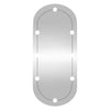 Wandspiegel Allyende 45x100cm (mit LED-Beleuchtung, Glas, oval)