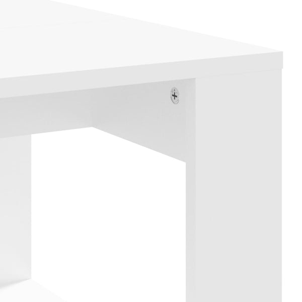Valkoinen sohvapöytä Musetoiu 102x50x35cm (puinen)