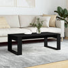 Couchtisch Musetoiu 102x50x35cm, schwarz (Holz)