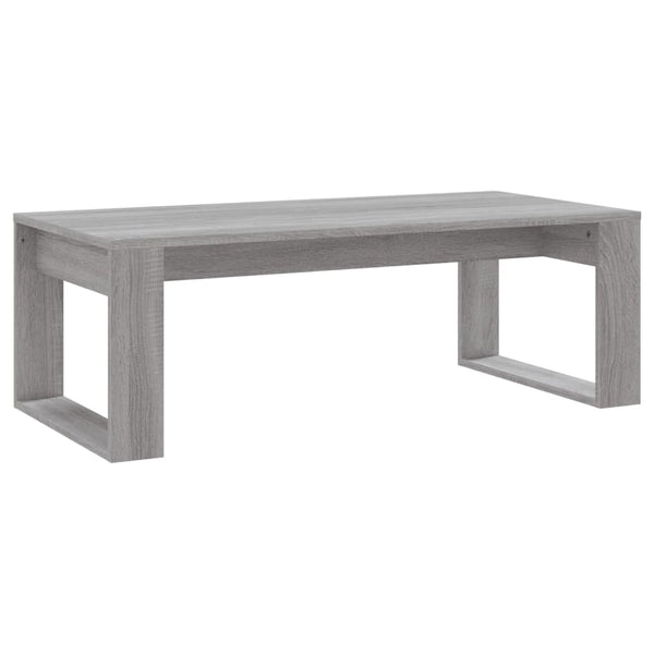 Grauer Couchtisch Musetoiu 102x50x35cm (Holz)
