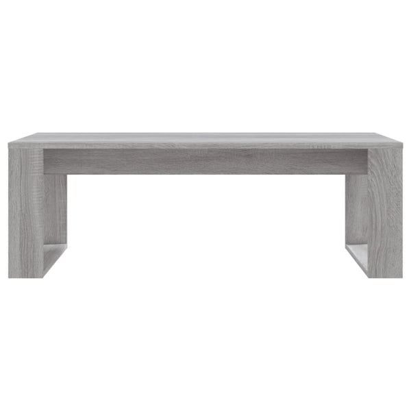 Grauer Couchtisch Musetoiu 102x50x35cm (Holz)