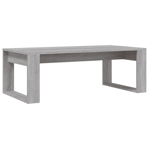 Grauer Couchtisch Musetoiu 102x50x35cm (Holz)