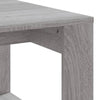 Grauer Couchtisch Musetoiu 102x50x35cm (Holz)