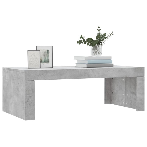 Betoninharmaa sohvapöytä Rudel 102x50x36cm (puinen)