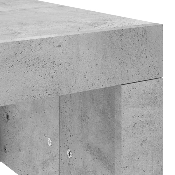 Betoninharmaa sohvapöytä Rudel 102x50x36cm (puinen)
