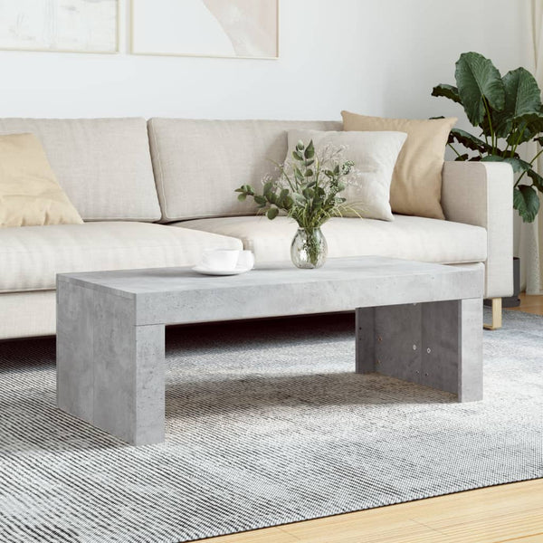 Betoninharmaa sohvapöytä Rudel 102x50x36cm (puinen)