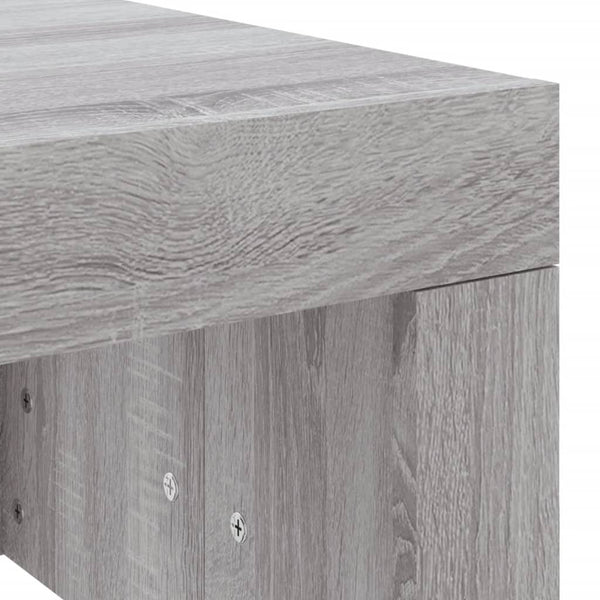 Grauer Couchtisch Rudel 102x50x36cm (Holz)