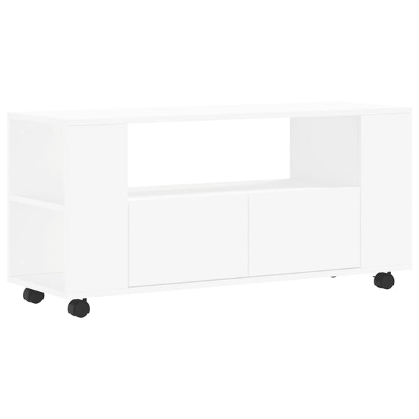 Valkoinen tv-taso Sincovici 102x34,5x43cm (puinen)