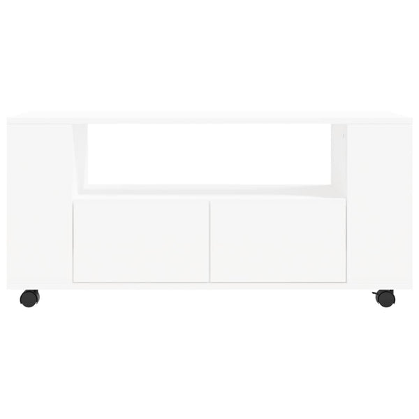 Valkoinen tv-taso Sincovici 102x34,5x43cm (puinen)