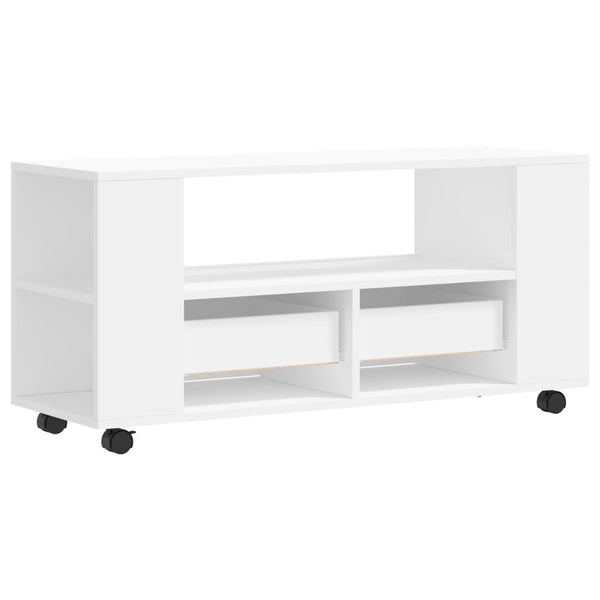 Valkoinen tv-taso Sincovici 102x34,5x43cm (puinen)