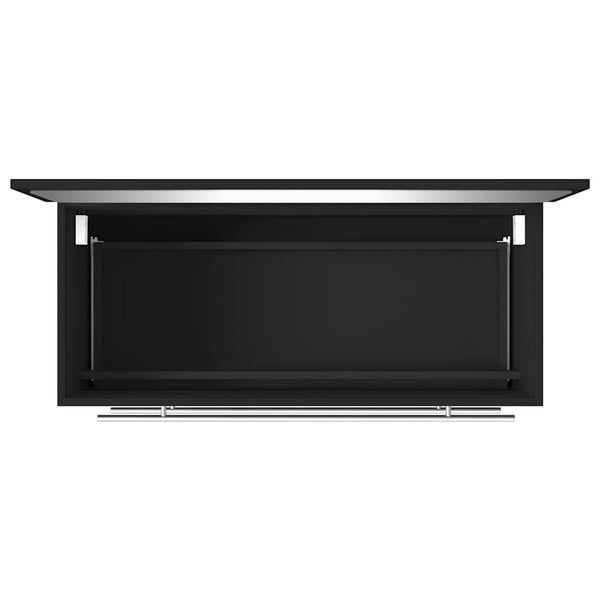 Schwarzer Badschrank mit Spiegel Rusoiu (Holz)
