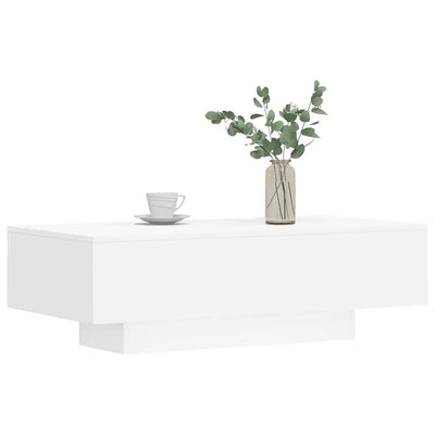 Weißer Couchtisch Hordei 100x49,5x31cm (Holz)