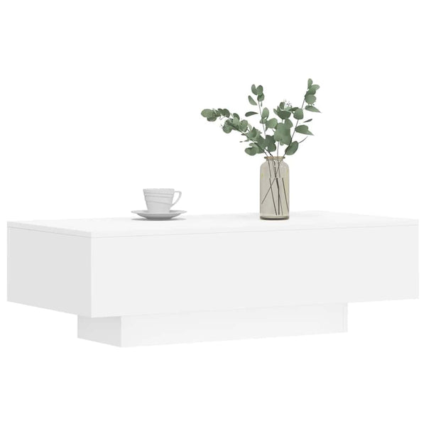 Weißer Couchtisch Hordei 100x49,5x31cm (Holz)