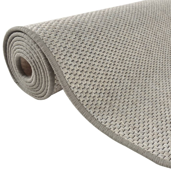 Taupe-Flurläufer Sisaloptik Heraldine 80x250cm