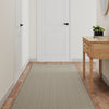 Silberner Läufer Sisal-Stil Heraldine 80x300cm