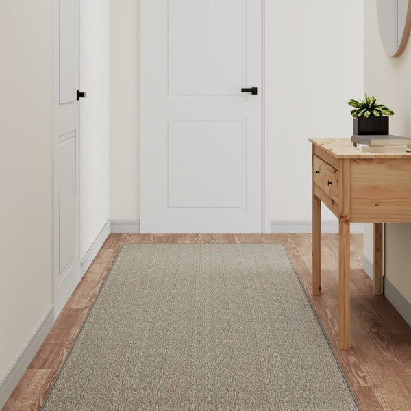 Silberner Läufer Sisal-Stil Heraldine 80x300cm